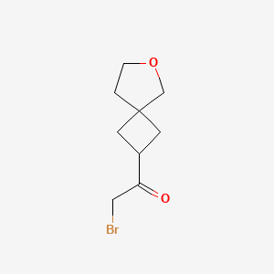 molecular formula C9H13BrO2 B2445434 2-Bromo-1-(6-oxaspiro[3.4]octan-2-yl)ethanone CAS No. 2413869-05-1