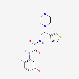 molecular formula C19H22F2N4O2S B2445437 N1-(2,5-difluorophenyl)-N2-(2-(4-methylpiperazin-1-yl)-2-(thiophen-3-yl)ethyl)oxalamide CAS No. 946200-24-4