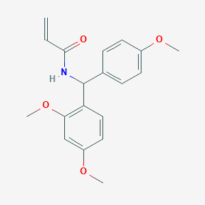 N-[(2,4-Dimethoxyphenyl)-(4-methoxyphenyl)methyl]prop-2-enamide