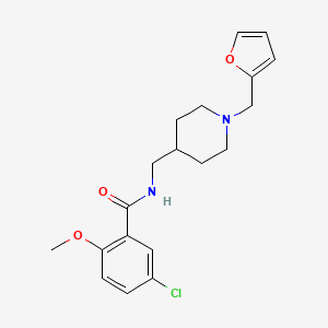 5-chloro-N-((1-(furan-2-ylmethyl)piperidin-4-yl)methyl)-2-methoxybenzamide