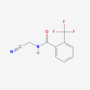 molecular formula C10H7F3N2O B2445460 N-(cyanomethyl)-2-(trifluoromethyl)benzamide CAS No. 1178471-30-1