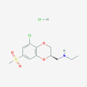 molecular formula C12H17Cl2NO4S B2445462 NS 30678 hydrochloride CAS No. 1193707-19-5