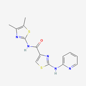 N-(4,5-dimethylthiazol-2-yl)-2-(pyridin-2-ylamino)thiazole-4-carboxamide