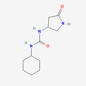 1-Cyclohexyl-3-(5-oxopyrrolidin-3-yl)urea