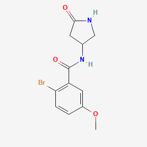2-bromo-5-methoxy-N-(5-oxopyrrolidin-3-yl)benzamide