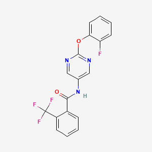 N-[2-(2-fluorophenoxy)pyrimidin-5-yl]-2-(trifluoromethyl)benzamide