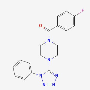 1-(4-fluorobenzoyl)-4-(1-phenyl-1H-1,2,3,4-tetrazol-5-yl)piperazine