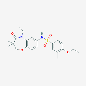 4-ethoxy-N-(5-ethyl-3,3-dimethyl-4-oxo-2,3,4,5-tetrahydrobenzo[b][1,4]oxazepin-7-yl)-3-methylbenzenesulfonamide