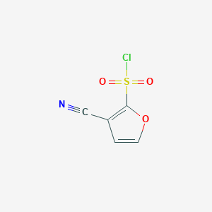 molecular formula C5H2ClNO3S B2445516 3-Cyanofuran-2-sulfonyl chloride CAS No. 2230807-15-3
