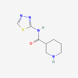 molecular formula C8H12N4OS B2445522 N-(1,3,4-噻二唑-2-基)哌啶-3-甲酰胺 CAS No. 1019324-93-6