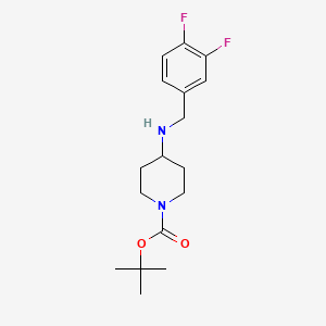 molecular formula C17H24F2N2O2 B2445523 tert-Butyl 4-(3,4-difluorobenzylamino)piperidine-1-carboxylate CAS No. 1349716-46-6