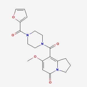 8-(4-(furan-2-carbonyl)piperazine-1-carbonyl)-7-methoxy-2,3-dihydroindolizin-5(1H)-one