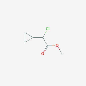 molecular formula C6H9ClO2 B2445533 Methyl 2-chloro-2-cyclopropylacetate CAS No. 139132-18-6