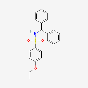 molecular formula C21H21NO3S B2445546 N-(diphenylmethyl)-4-ethoxybenzene-1-sulfonamide CAS No. 496014-49-4