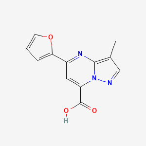 5-(Furan-2-yl)-3-methylpyrazolo[1,5-a]pyrimidine-7-carboxylic acid