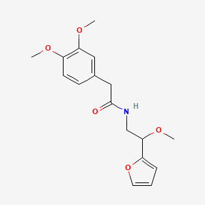 2-(3,4-dimethoxyphenyl)-N-(2-(furan-2-yl)-2-methoxyethyl)acetamide