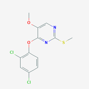 4-(2,4-Dichlorophenoxy)-5-methoxy-2-(methylsulfanyl)pyrimidine