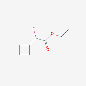 molecular formula C8H13FO2 B2445582 Ethyl 2-cyclobutyl-2-fluoroacetate CAS No. 2120625-68-3