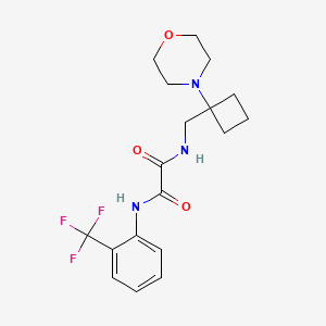 N-[(1-Morpholin-4-ylcyclobutyl)methyl]-N'-[2-(trifluoromethyl)phenyl]oxamide