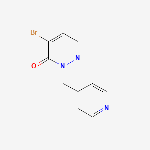 4-Bromo-2-(pyridin-4-ylmethyl)-2,3-dihydropyridazin-3-one