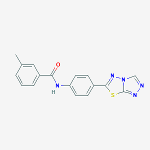 3-methyl-N-(4-[1,2,4]triazolo[3,4-b][1,3,4]thiadiazol-6-ylphenyl)benzamide