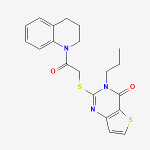 2-{[2-(3,4-dihydroquinolin-1(2H)-yl)-2-oxoethyl]sulfanyl}-3-propylthieno[3,2-d]pyrimidin-4(3H)-one