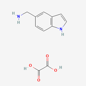 B2445648 1H-indol-5-ylmethylamine oxalate CAS No. 1185295-75-3; 81881-74-5