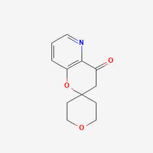 molecular formula C12H13NO3 B2445656 spiro[3H-pyrano[3,2-b]pyridine-2,4'-oxane]-4-one CAS No. 1190962-33-4