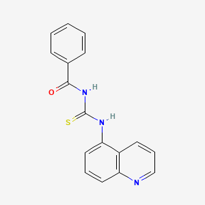 molecular formula C17H13N3OS B2445659 N-benzoyl-N'-(5-quinolinyl)thiourea CAS No. 861208-64-2