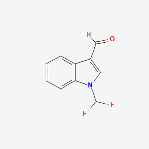 molecular formula C10H7F2NO B2445664 1-(二氟甲基)-1H-吲哚-3-甲醛 CAS No. 1206885-52-0