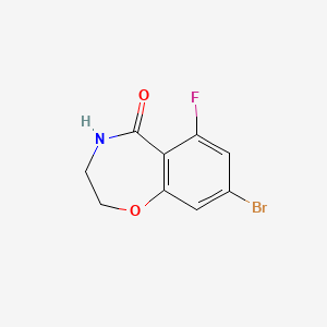 8-Bromo-6-fluoro-3,4-dihydrobenzo[f][1,4]oxazepin-5(2H)-one