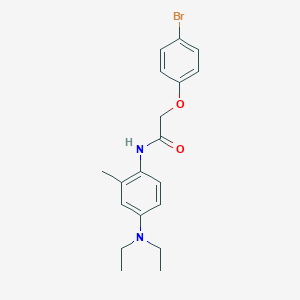 molecular formula C19H23BrN2O2 B244569 2-(4-bromophenoxy)-N-[4-(diethylamino)-2-methylphenyl]acetamide 