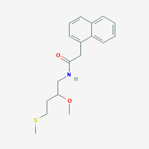 molecular formula C18H23NO2S B2445700 N-(2-Methoxy-4-methylsulfanylbutyl)-2-naphthalen-1-ylacetamide CAS No. 2309553-17-9