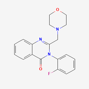 molecular formula C19H18FN3O2 B2445712 3-(2-Fluoro-phenyl)-2-morpholin-4-ylmethyl-3H-quinazolin-4-one CAS No. 676630-60-7