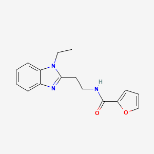 molecular formula C16H17N3O2 B2445713 N-[2-(1-ethylbenzimidazol-2-yl)ethyl]furan-2-carboxamide CAS No. 871547-25-0