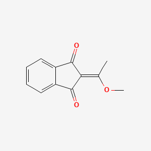 molecular formula C12H10O3 B2445727 2-(Methoxyethylidene)indane-1,3-dione CAS No. 46383-34-0