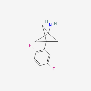 molecular formula C11H11F2N B2445731 3-(2,5-Difluorophenyl)bicyclo[1.1.1]pentan-1-amine CAS No. 2287300-57-4