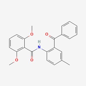 molecular formula C23H21NO4 B2445734 N-(2-benzoyl-4-methylphenyl)-2,6-dimethoxybenzamide CAS No. 476324-28-4