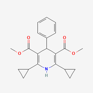 Dimethyl 2,6-dicyclopropyl-4-phenyl-1,4-dihydropyridine-3,5-dicarboxylate
