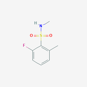 molecular formula C8H10FNO2S B2445754 2-fluoro-N,6-dimethylbenzene-1-sulfonamide CAS No. 1263277-40-2