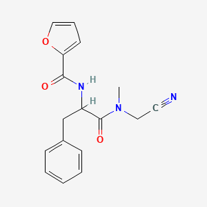 N-(cyanomethyl)-2-[(furan-2-yl)formamido]-N-methyl-3-phenylpropanamide