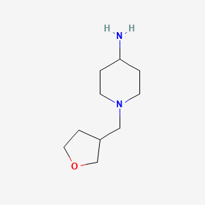 molecular formula C10H20N2O B2445756 1-(Oxolan-3-ylmethyl)piperidin-4-amine CAS No. 108282-30-0