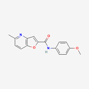 molecular formula C16H14N2O3 B2445759 N-(4-methoxyphenyl)-5-methylfuro[3,2-b]pyridine-2-carboxamide CAS No. 942005-39-2