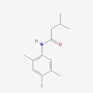 molecular formula C13H18INO B244576 N-(4-iodo-2,5-dimethylphenyl)-3-methylbutanamide 