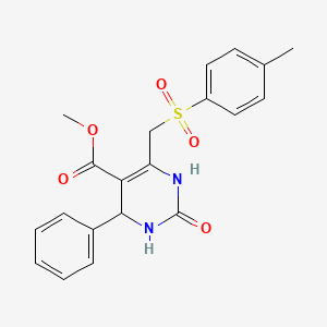 molecular formula C20H20N2O5S B2445761 Methyl 2-oxo-4-phenyl-6-(tosylmethyl)-1,2,3,4-tetrahydropyrimidine-5-carboxylate CAS No. 900012-38-6