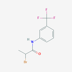 molecular formula C10H9BrF3NO B2445767 2-Bromo-N-[3-(trifluoromethyl)phenyl]propanamide CAS No. 3851-43-2