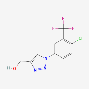 (1-(4-Chloro-3-(trifluoromethyl)phenyl)-1H-1,2,3-triazol-4-yl)methanol