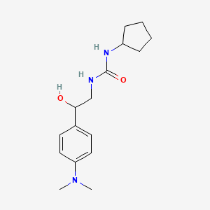 molecular formula C16H25N3O2 B2445787 1-Cyclopentyl-3-(2-(4-(dimethylamino)phenyl)-2-hydroxyethyl)urea CAS No. 1421494-08-7
