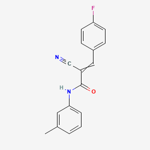 2-cyano-3-(4-fluorophenyl)-N-(3-methylphenyl)prop-2-enamide