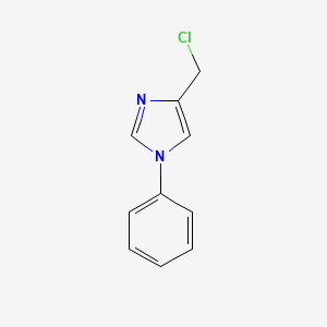 molecular formula C10H9ClN2 B2445791 4-(Chloromethyl)-1-phenyl-1H-imidazole CAS No. 1314935-79-9